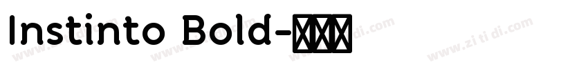 Instinto Bold字体转换
